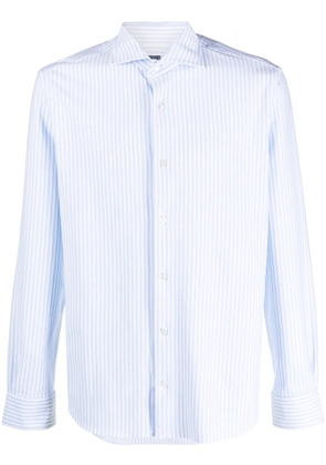 Fedeli long-sleeve buttoned shirt - Blue