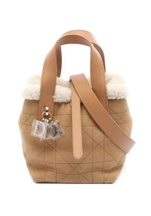 Christian Dior Pre-Owned 2020s mini DiorAlps Toujours mouton-canage tote - Neutrals
