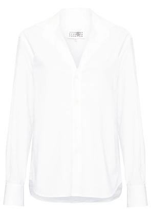 MM6 Maison Margiela V-neck cotton shirt - White
