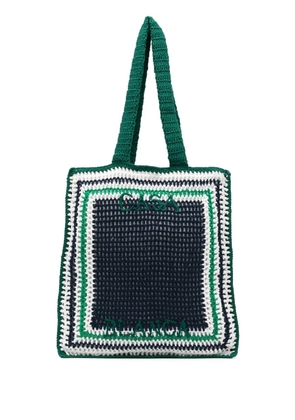 Casablanca Crochet tote bag - Blue