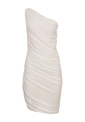 Norma Kamali Diana one-shoulder ruched mini dress - White