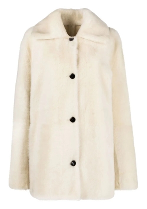 Jil Sander reversible shearling jacket - Neutrals
