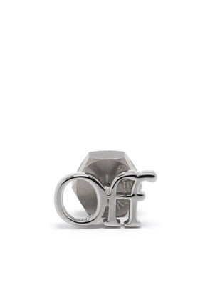 Off-White Logo earring - Silver
