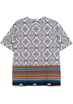 ETRO abstract-pattern T-shirt - Blue