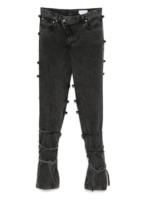 Alexander McQueen tied jeans - Black
