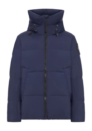 Canada Goose logo-patch padded jacket - Blue