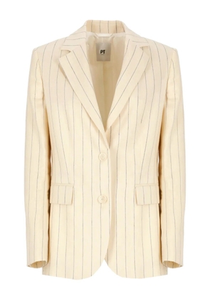 PT Torino pinstriped blazer - Neutrals
