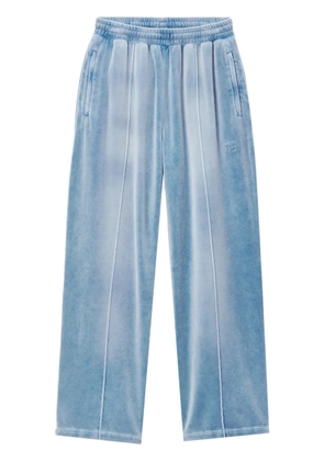 Alexander Wang velvet track pants - Blue
