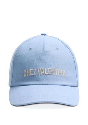 Valentino Garavani Chez denim baseball cap - Blue