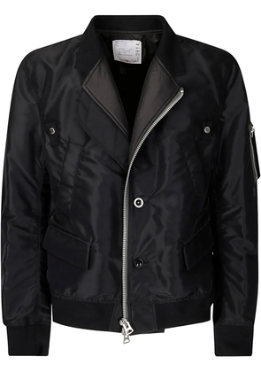 sacai twill jacket - Black