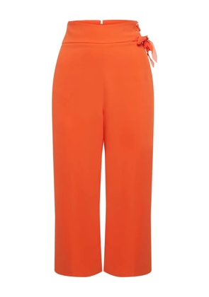 Elisabetta Franchi lace-up trousers - Orange