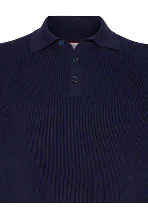 Brunello Cucinelli cotton polo shirt - Blue