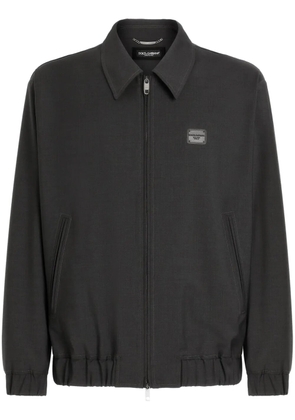 Dolce & Gabbana logo-appliqué jacket - Black