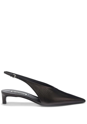 Jil Sander slingback leather pumps - Black