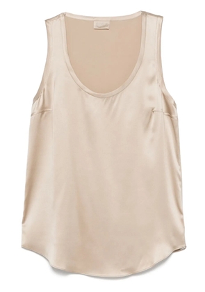 Brunello Cucinelli satin top - Neutrals