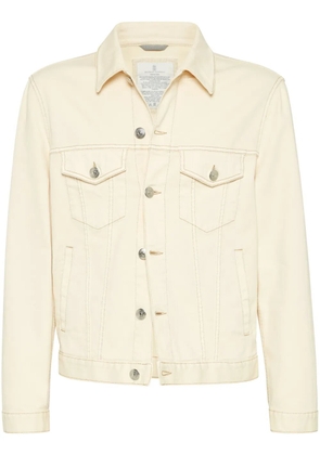 Brunello Cucinelli shirt denim jacket - Neutrals
