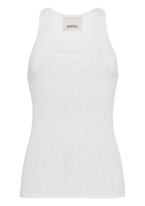 ISABEL MARANT Dorsia open-knit top - White