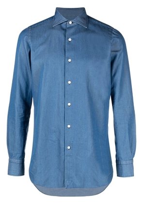 Finamore 1925 Napoli long-sleeve denim shirt - Blue