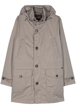 Moorer Torino-WK hooded parka - Grey