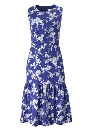 Carolina Herrera floral-print dress - Blue