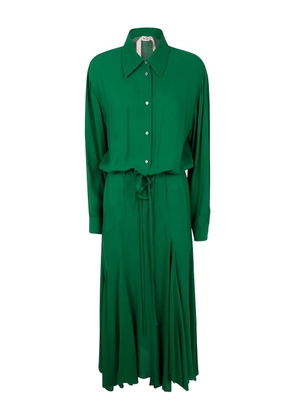 Nº21 belted dress - Green