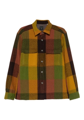 Xacus check pocket jacket - Brown