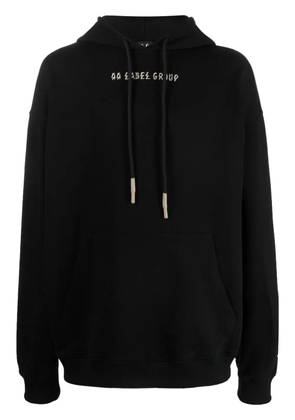 44 LABEL GROUP graphic-print cotton hoodie - Black