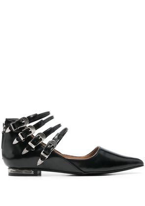 Toga Pulla buckle-detailed ballet flats - Black