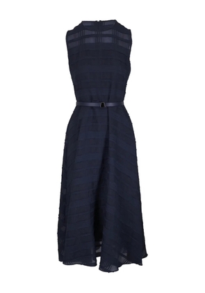 Akris belted textured midi dress - Blue