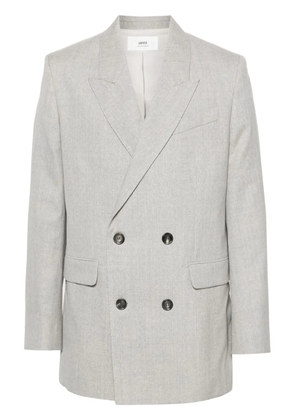 AMI Paris double-breasted blazer - Grey