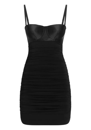 Dolce & Gabbana ruched mini dress - Black