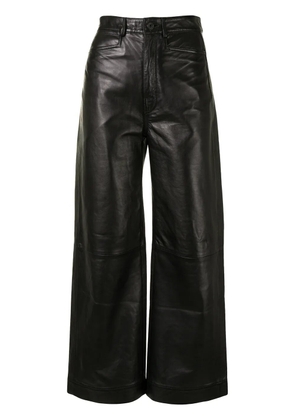Proenza Schouler White Label high-waist leather culottes - Black