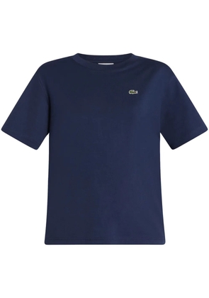 Lacoste logo-patch cotton T-shirt - Blue