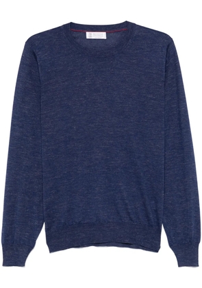 Brunello Cucinelli fine-knit sweater - Blue