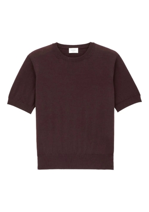 Saint Laurent short-sleeve crew-neck T-shirt - Brown