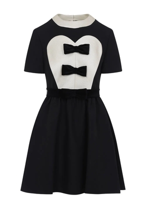 Valentino Garavani Crepe Couture bow-detail mini dress - Black