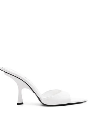 The Attico Ester 95mm holographic mules - White