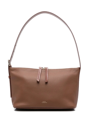 A.P.C. leather shoulder bag - Brown