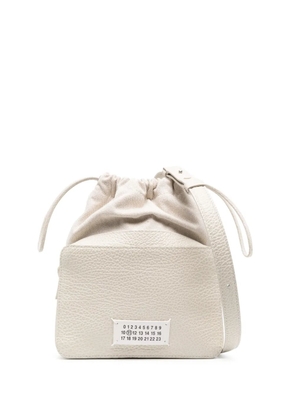 Maison Margiela logo-appliqué crossbody bag - Neutrals