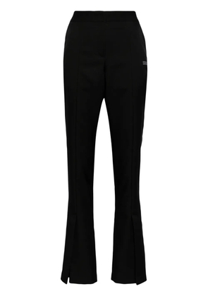 Off-White slitted twill trousers - Black