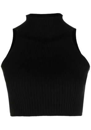 AERON cropped high-neck top - Black