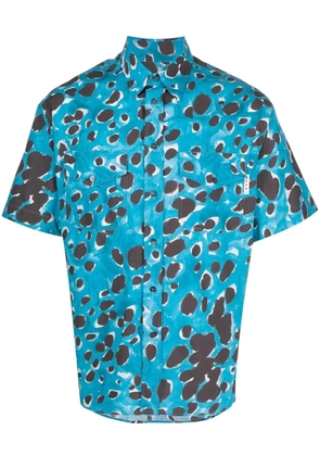 Marni spot-print short-sleeve shirt - Blue