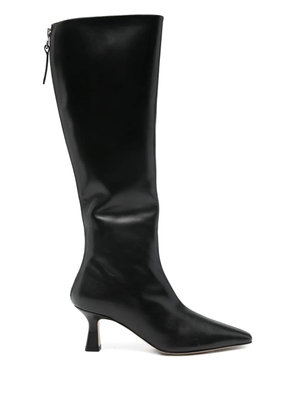 Aeyde leather zip-fastening knee-high boots - Black