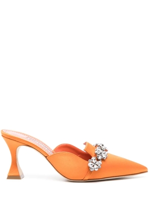 Manolo Blahnik 75mm Permu mules - Orange