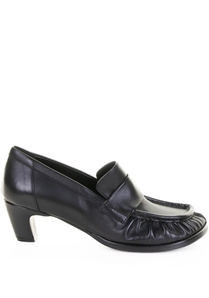 Elena Iachi 50mm leather heeled pumps - Black