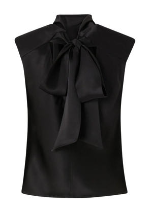 PINKO draped-detail sleeveless blouse - Black