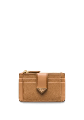 Prada Saffiano card holder - Brown