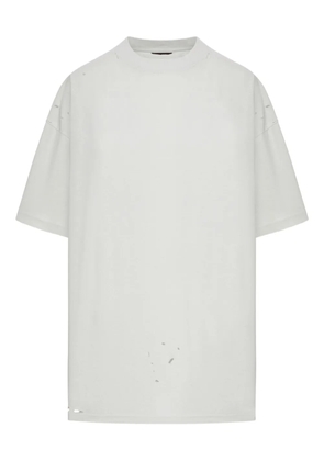 Balenciaga distressed-print cotton T-shirt - White