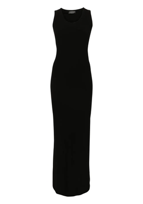 Balenciaga draped maxi dress - Black