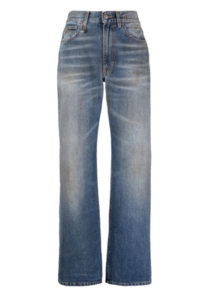 R13 mid-rise straight-leg jeans - Blue